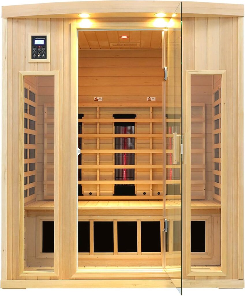 Kunsana 3-Person Indoor Infrared Sauna Models