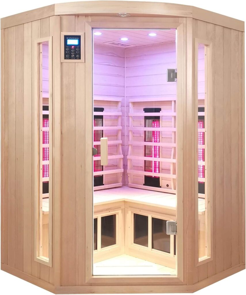 Kunsana Corner 2–3 Person Infrared Sauna Models