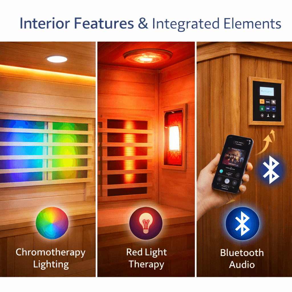 Kunsana Sauna - Interior Features & Integrated Elements